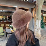 Cappello da Donna in Pelliccia Sintetica – Nero, Accessorio Elegante per Inverno per Giornate Fredde