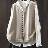 Cardigan da donna ampio – Scollo a V e maniche corte