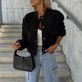 Giacca Donna Sottile – Casual per Primavera e Autunno, Con Bottoni e Zip