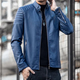 Ambra™ | Giacca in pelle con zip frontale