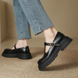 Cinzia™ | Mary Jane in pelle con cinturino