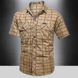 Varel | Camicia elegante a maniche corte a quadri