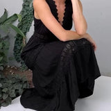 Abito A-line da Donna – Con Scollatura a V, Adatto per Occasioni Festive