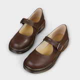 Irene™ | Mary Jane in pelle con cinturino
