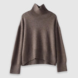 Donna - Maglione girocollo in cashmere - Stile accogliente