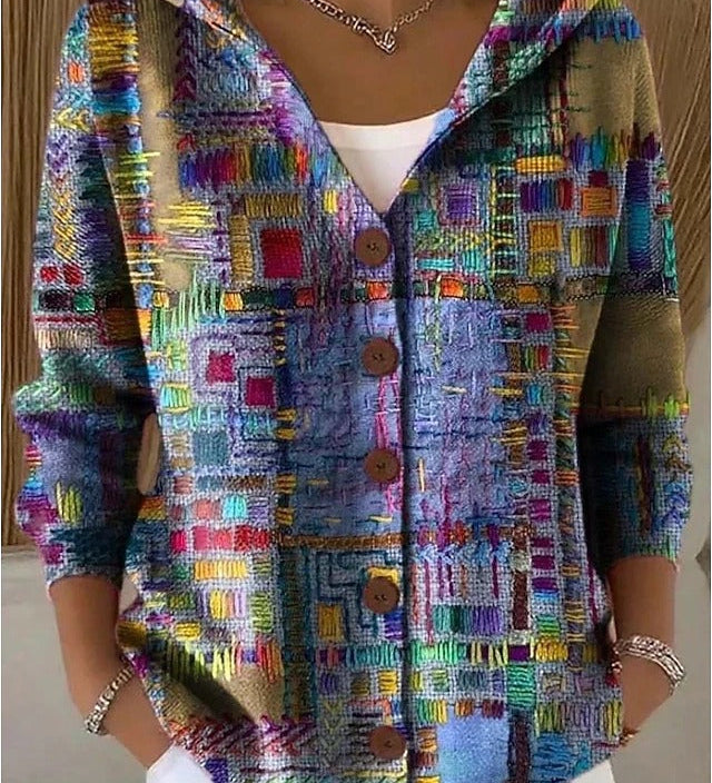 Stella™ | Cardigan con cappuccio e stampa