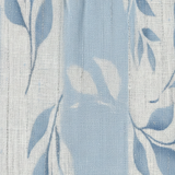 Abito midi da donna senza maniche con motivo foglie blu – Linea leggera elegante
