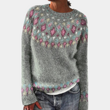 Donna - Accogliente maglione lavorato a maglia - Caldo e alla moda
