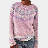 Donna - Accogliente maglione lavorato a maglia - Caldo e alla moda