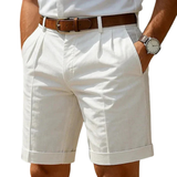 Varel | Pantaloni chino corti plissettati estivi