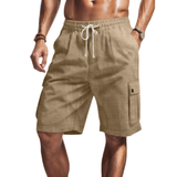 Varel | Pantaloni cargo corti in cotone essenziale