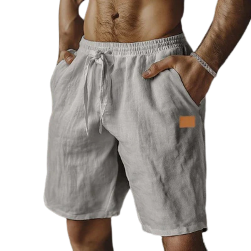 Varel | Pantaloni corti in lino casual per uomo