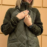 Donna - Accogliente cardigan autunnale - Maglia morbida