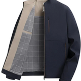 Giuliana™ | Giacca con zip integrale e fodera a contrasto