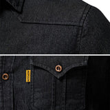 Camicia in denim di cotone da uomo