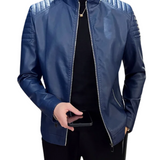 Ambra™ | Giacca in pelle con zip frontale