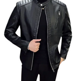 Veronica™ | Giacca in pelle con zip frontale