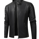 Miriam™ | Giacca biker in pelle con linee morbide