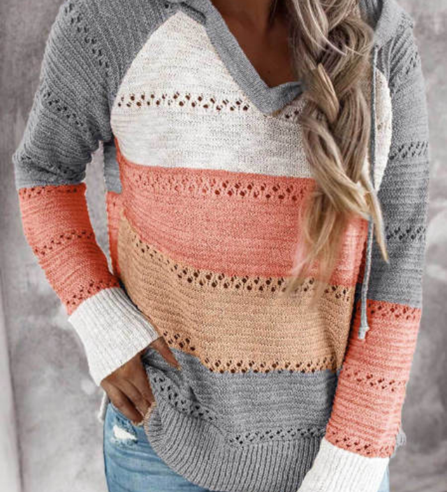 Felpa con cappuccio da donna alla moda – Alla moda, comoda, rilassata, casual, quotidiana, streetwear moderno
