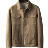 Francesca™ | Giacca in pelle con zip frontale