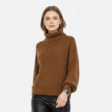 Valmonti | Maglione Donna in Misto Lana con Collo Alto – Maglia Classica