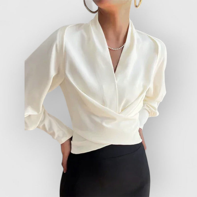 Camicetta da donna con maniche a sbuffo – Top elegante e alla moda