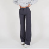 Donna - Pantaloni a vita alta a gamba dritta - Sartoriali