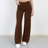 Donna - Pantaloni a vita alta a gamba dritta - Sartoriali