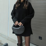 Donna - Set maglia e gonna - Mini a maniche lunghe