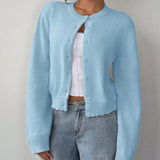 Donna - Cardigan corto morbido - Stile casual