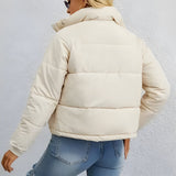 Donna - Giacca Puffer - Calda zip a collo alto