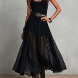 Odetta – Abito Maxy in Tulle e Cintura