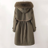 Donna - Giacca invernale trapuntata e calda - Design con cappuccio
