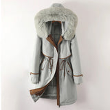 Donna - Giacca invernale trapuntata e calda - Design con cappuccio