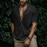 Camicia da uomo in lino leggera e traspirante