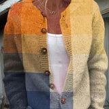 Cardigan Oversized Donna – Con Bottoni, Adatto per Primavera e Autunno