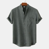 Varel | Camicia in cotone unita con bottoni