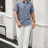 Varel | Camicia leggera a maniche corte in misto lino