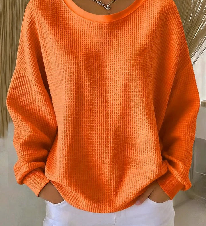 Virginia™ | Maglione goffrato a maniche lunghe