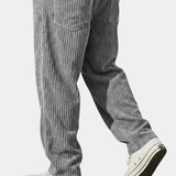 Varel | Pantaloni da uomo in velluto a coste con vita elasticizzata