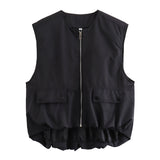 Gilet Leggero da Donna – Senza Maniche, Adatto per Primavera e Estate, Uso Casual