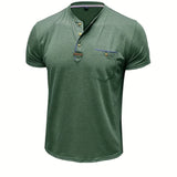 Varel | T-shirt elegante con scollo rotondo e tasca