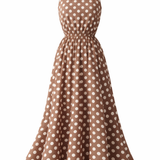 Abito da donna a pois – Taglio femminile e stile rétro chic