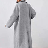Donna - Cappotto lungo oversize - Foderato caldo