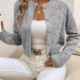 Cardigan donna traforato con bottoni - Elegante e leggero