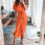 Abito A-line da Donna – Adatto per Casual e Lavoro, Con Bottoni e Zip