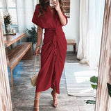 Abito A-line da Donna – Adatto per Casual e Lavoro, Con Bottoni e Zip