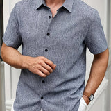 Varel | Camicia leggera a maniche corte in misto lino