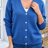 Cardigan giacca donna in maglia con bottoni - Morbido e versatile