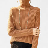 Valmonti | Maglione dolcevita spesso a coste da donna